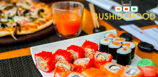 Сеты из роллов или пиццы от службы доставки Bushido food **со скидкой до 66%**. Москва - kupikupon.ru Сеты из роллов или пиццы от службы доставки Bushido food **со скидкой до 66%**