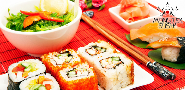 Все меню от службы доставки Monster Sushi: суши, сашими, роллы, супы, салаты, горячие блюда и многое другое. **Скидка 50%**. Москва - kupikupon.ru Все меню от службы доставки Monster Sushi: суши, сашими, роллы, супы, салаты, горячие блюда и многое другое. **Скидка 50%**