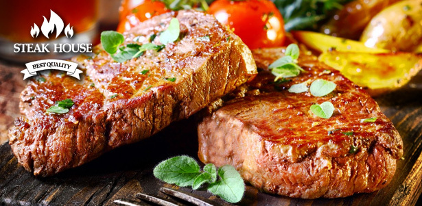 Доставка или самовывоз шашлыка, закусок или мясного сета от шашлычной Steak House. **Скидка до 57%**. Краснодар - kupikupon.ru Доставка или самовывоз шашлыка, закусок или мясного сета от шашлычной Steak House. **Скидка до 57%**