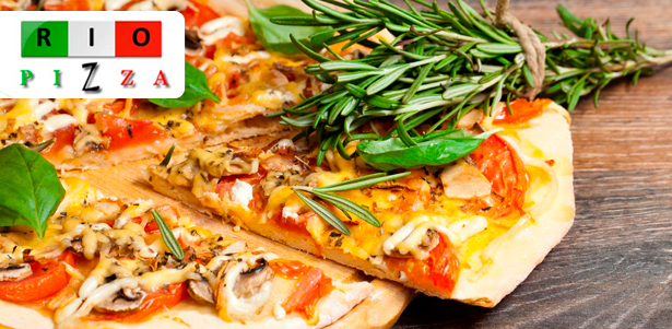 Пицца, пироги, роллы и сеты, а также перепечки от службы доставки Rio Pizza. **Скидка 50%**. Москва - kupikupon.ru Пицца, пироги, роллы и сеты, а также перепечки от службы доставки Rio Pizza. **Скидка 50%**