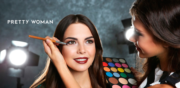 Обучение макияжу в школе визажа и причесок Pretty Woman: Pin Up, Smoky Eyes, «Архитектура бровей», «Сам себе визажист» и не только. **Скидка до 90%**. Москва - kupikupon.ru Обучение макияжу в школе визажа и причесок Pretty Woman: Pin Up, Smoky Eyes, «Архитектура бровей», «Сам себе визажист» и не только. **Скидка до 90%**