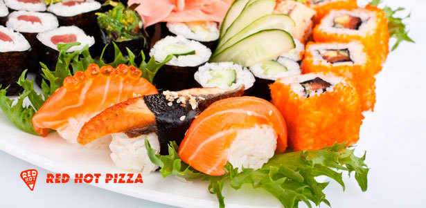 Большой выбор сетов из вкусных и свежих роллов от службы доставки Red Hot Pizza! **Скидка до 70%**. Новосибирск - kupikupon.ru Большой выбор сетов из вкусных и свежих роллов от службы доставки Red Hot Pizza! **Скидка до 70%**