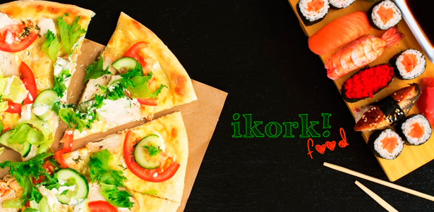 Пицца, суши и роллы навынос или с доставкой от кафе Ikorki. **Скидка 50%**. Саратов - kupikupon.ru Пицца, суши и роллы навынос или с доставкой от кафе Ikorki. **Скидка 50%**
