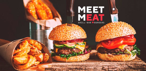 Любые блюда и напитки в двух гриль-барах Meet Meat: куриный стейк, сырный бургер с беконом, салат с говядиной на гриле и не только! **Скидка 50%**. Москва - kupikupon.ru Любые блюда и напитки в двух гриль-барах Meet Meat: куриный стейк, сырный бургер с беконом, салат с говядиной на гриле и не только! **Скидка 50%**