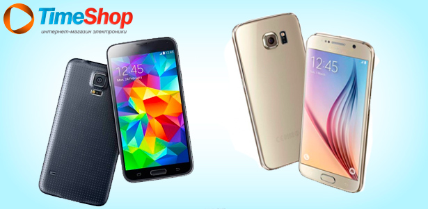 Мощные и стильные смартфоны Galaxy Note 4, Galaxy Note 5, S5 и S6 в интернет-магазине электроники TimeShop. **Скидка до 57%**