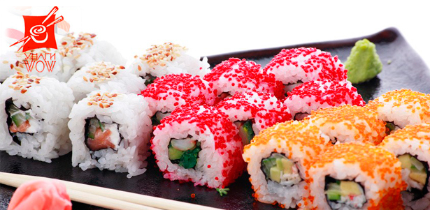 Всё меню японской кухни от службы доставки «Унаги WoW» **со скидкой 50%**