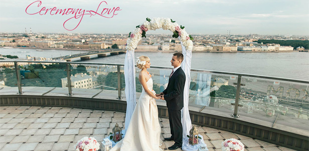 Выездная регистрация брака «под ключ» + декоративное оформление зала тканями и живыми цветами от компании Сeremony-Love. **Скидка 50%**