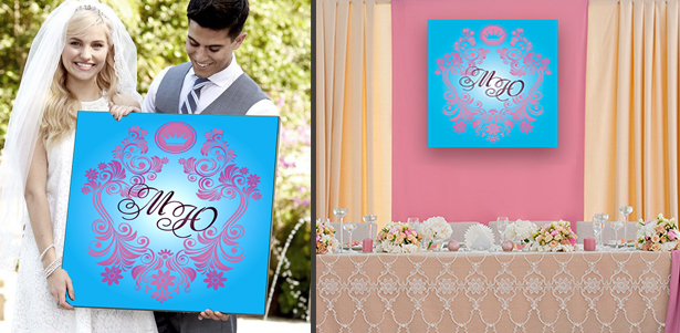 Свадебная монограмма – оригинальное оформление свадебного торжества и подарок молодоженам