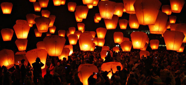 Небесные фонарики для исполнения ваших желаний <font color="#99cc00"><b>от 75 р.</b></font> за штуку!