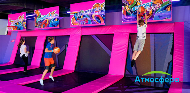 2 часа или целый день посещения нёрф-арены и батутного парка «Атмосфера» в ТРЦ «Каширская Плаза» для детей и взрослых в будни. **Скидка до 50%**