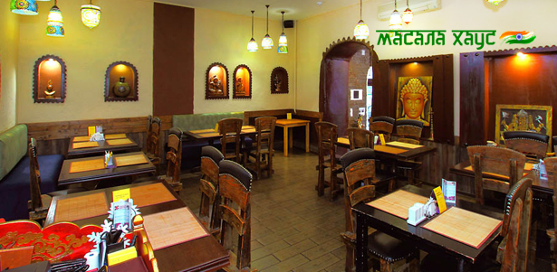 **Скидка 50%** на всё меню и напитки в ресторане индийской кухни «Масала Хаус»