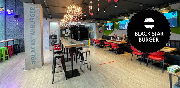 Все меню кухни и напитки в ресторане Black Star Burger: бургеры, роллы, салаты, закуски, десерты и не только. **Скидка 50%**