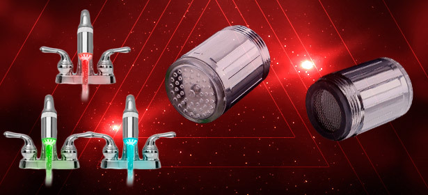 Насадка на смеситель с цветовой индикацией температуры воды. Красивое решение для комфортной жизни! Скидка 50%