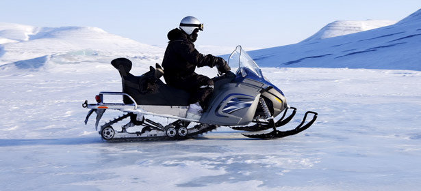 Прокат снегохода на 30 или 60 минут для одного или двоих человек + горячий чай от компании «Уютная поляна» **со скидкой до 59%**